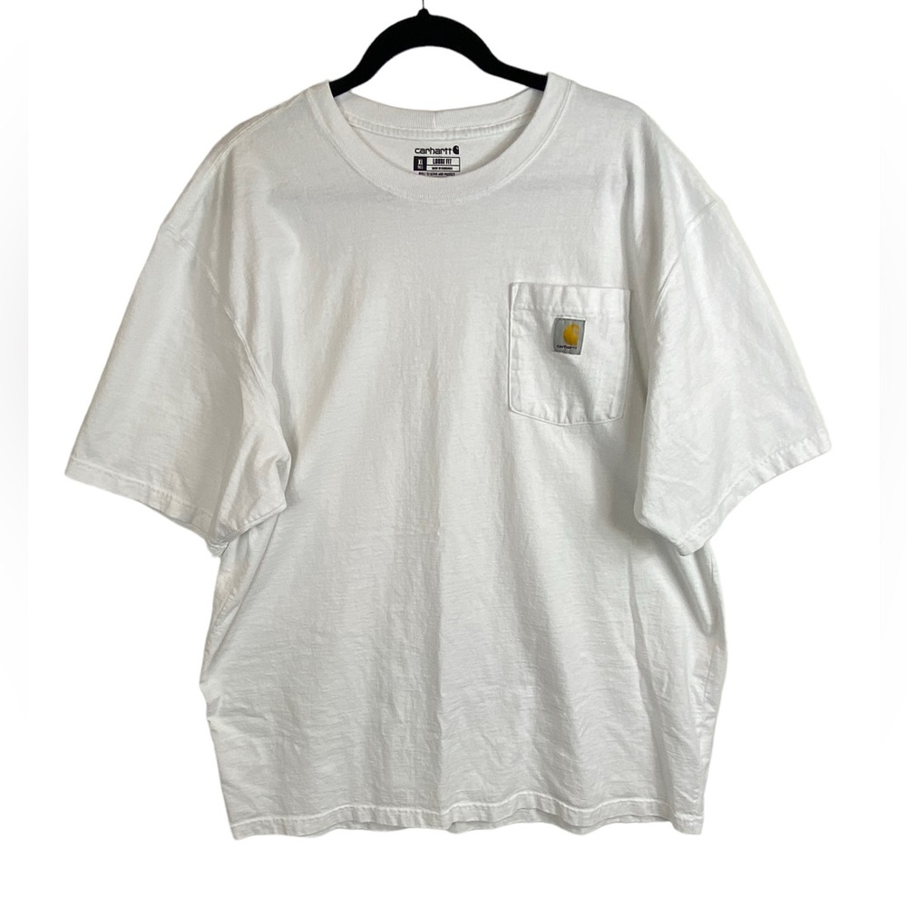 Carhartt Men's Pocket Tee Loose Fit XL Tall Set of Two Shirts 1 Black 1 White - Picture 2 of 13